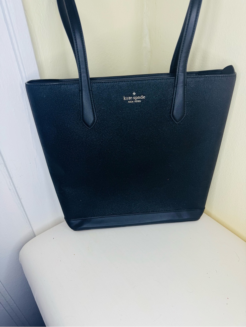 kate spade glitter Black Tote Bag
